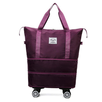 Valises Légers Pliantes avec Roulettes Colorées