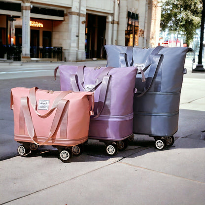 Valises Légers Pliantes avec Roulettes Colorées - PanierRoyale