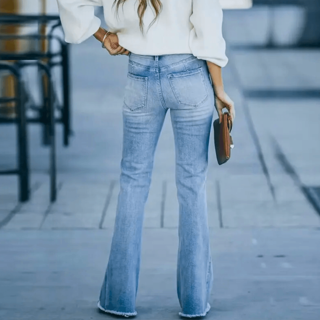 Jean Femme Printemps Talon Haut et Droit