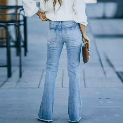 Jean Femme Printemps Talon Haut et Droit