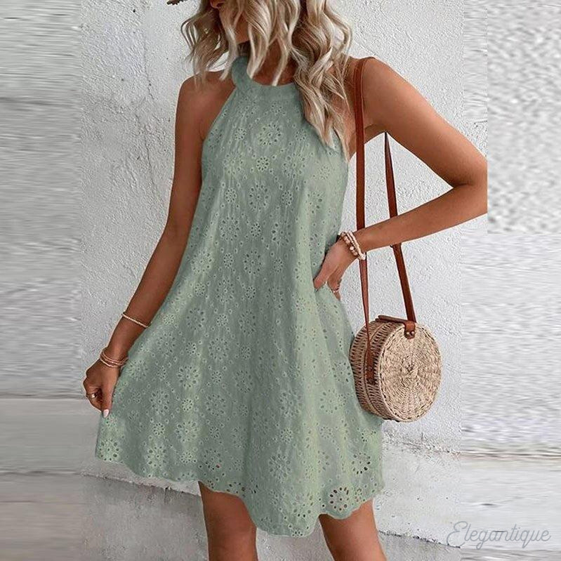 Robe Dentelle Blanc Été Légère et Féminine