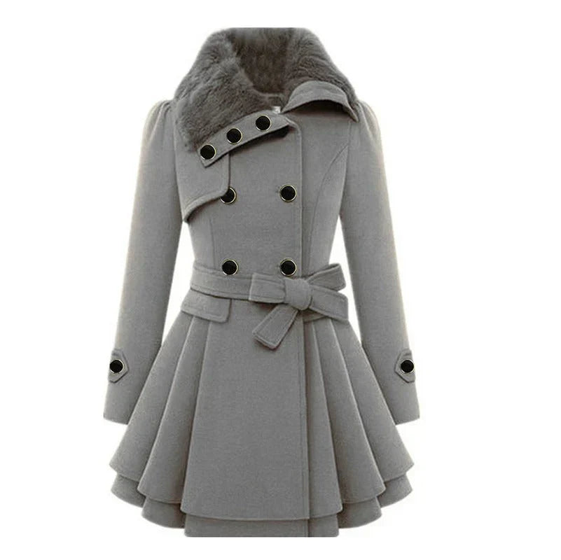 Manteau Femme Noir Tailleur Classique