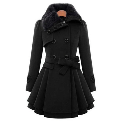 Manteau Femme Noir Tailleur Classique - PanierRoyale
