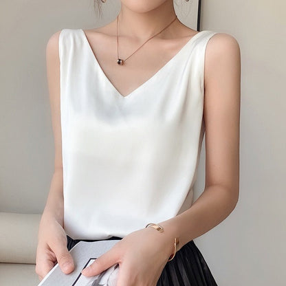Blouse Femme Élégante Plissée pour Travail et Soirée