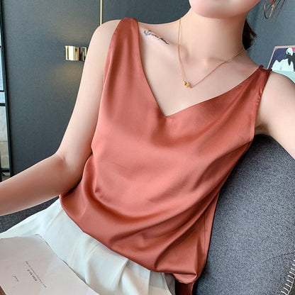 Blouse Femme Élégante Plissée pour Travail et Soirée