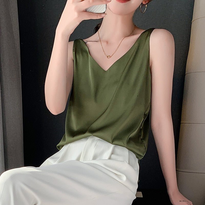 Blouse Femme Élégante Plissée pour Travail et Soirée