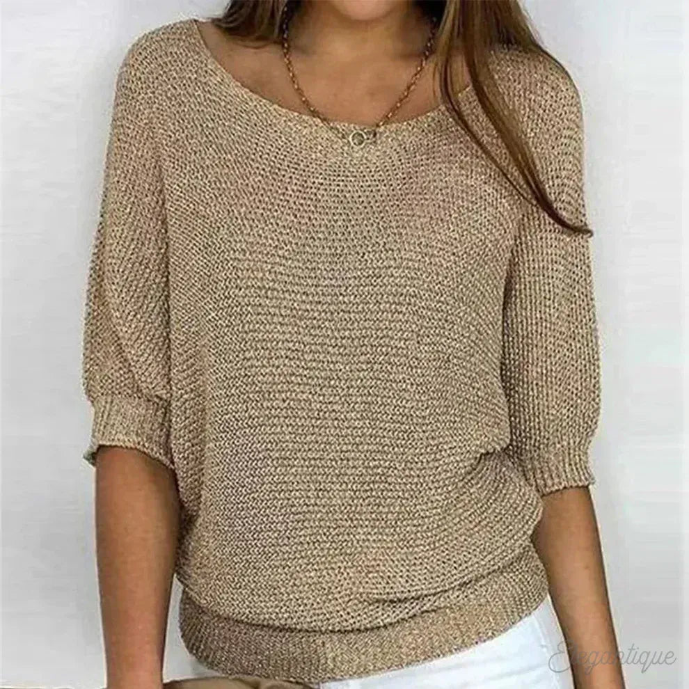Pull Femme Tricot Élégant Printemps - PanierRoyale
