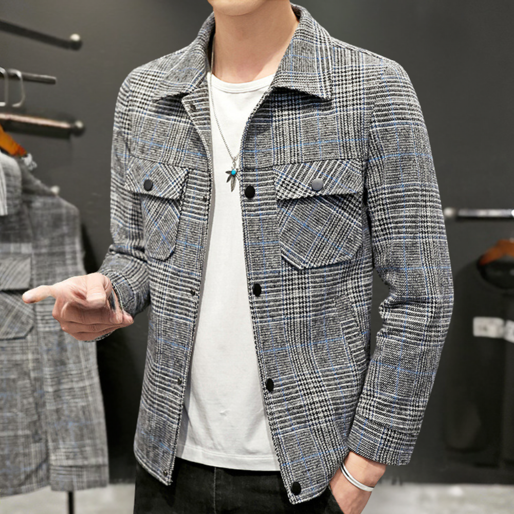 DALE - Veste à Motifs Carreaux pour Hommes