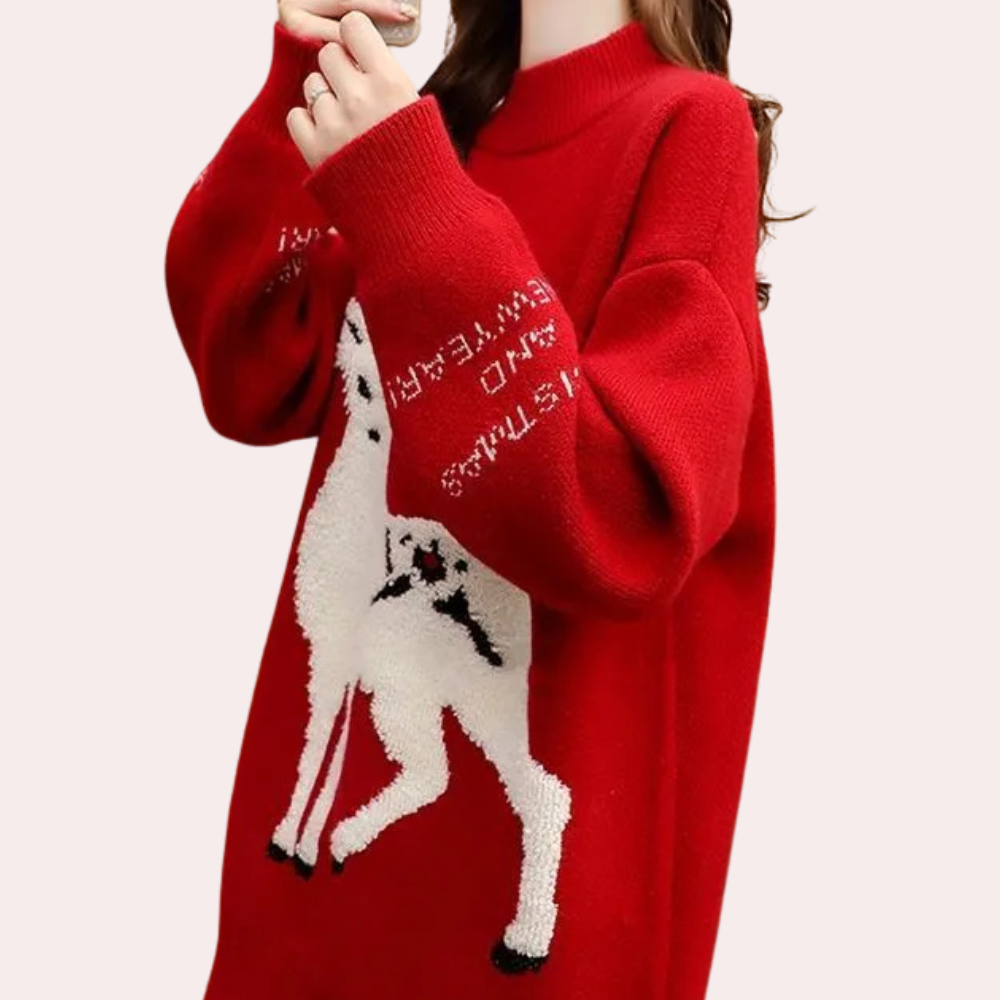 LYDIA - Pull de Noël Ample Elégant pour Femmes
