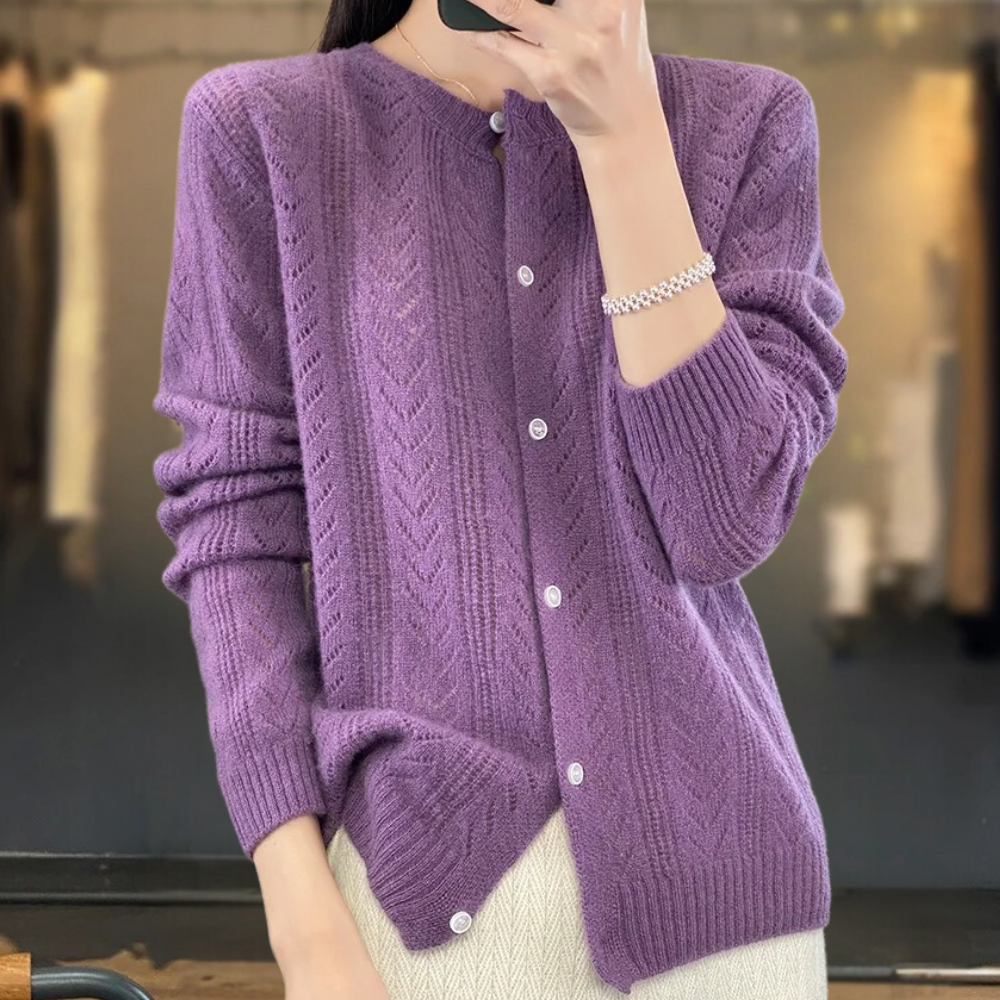 Cardigan Femme Tricoté Chic et Élégant