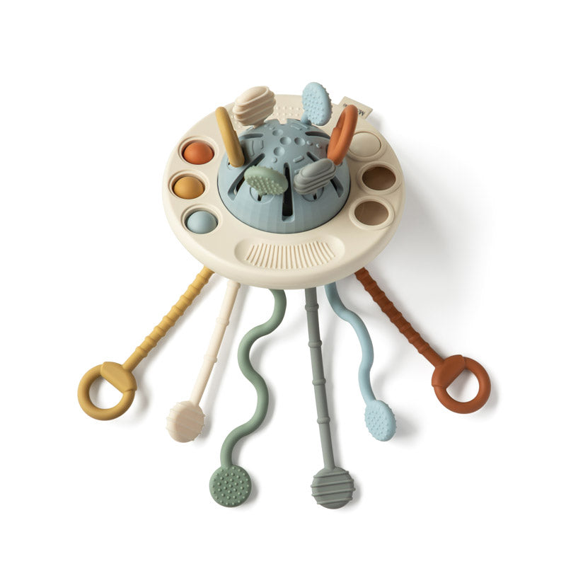 Jouet Bébé Stimulation Sensorielle avec Sucettes et Touchers Doux