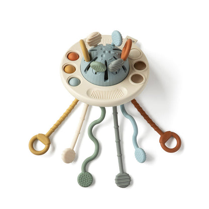 Jouet Bébé Stimulation Sensorielle avec Sucettes et Touchers Doux
