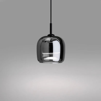 Lampe Suspendue Verre Fumé Moderne pour Salon et Salle à Manger