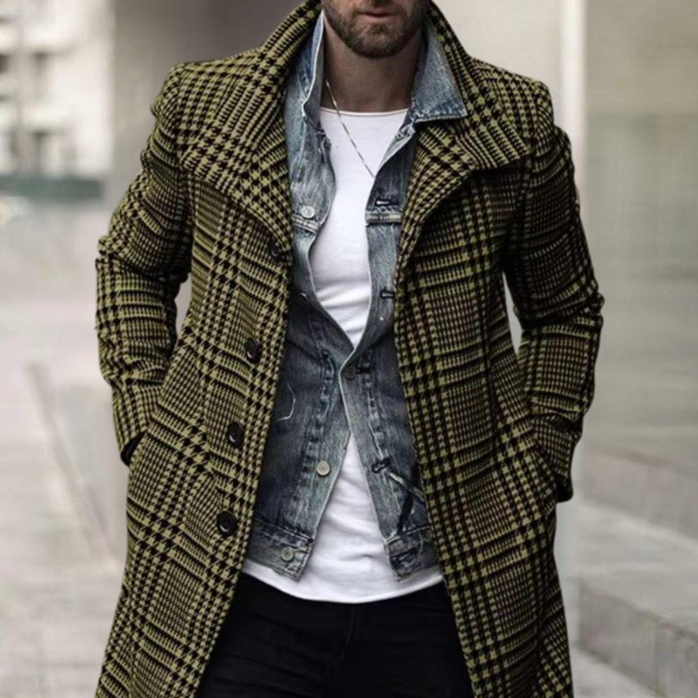 CHRISTOPHER - Manteau à Carreaux pour Hommes