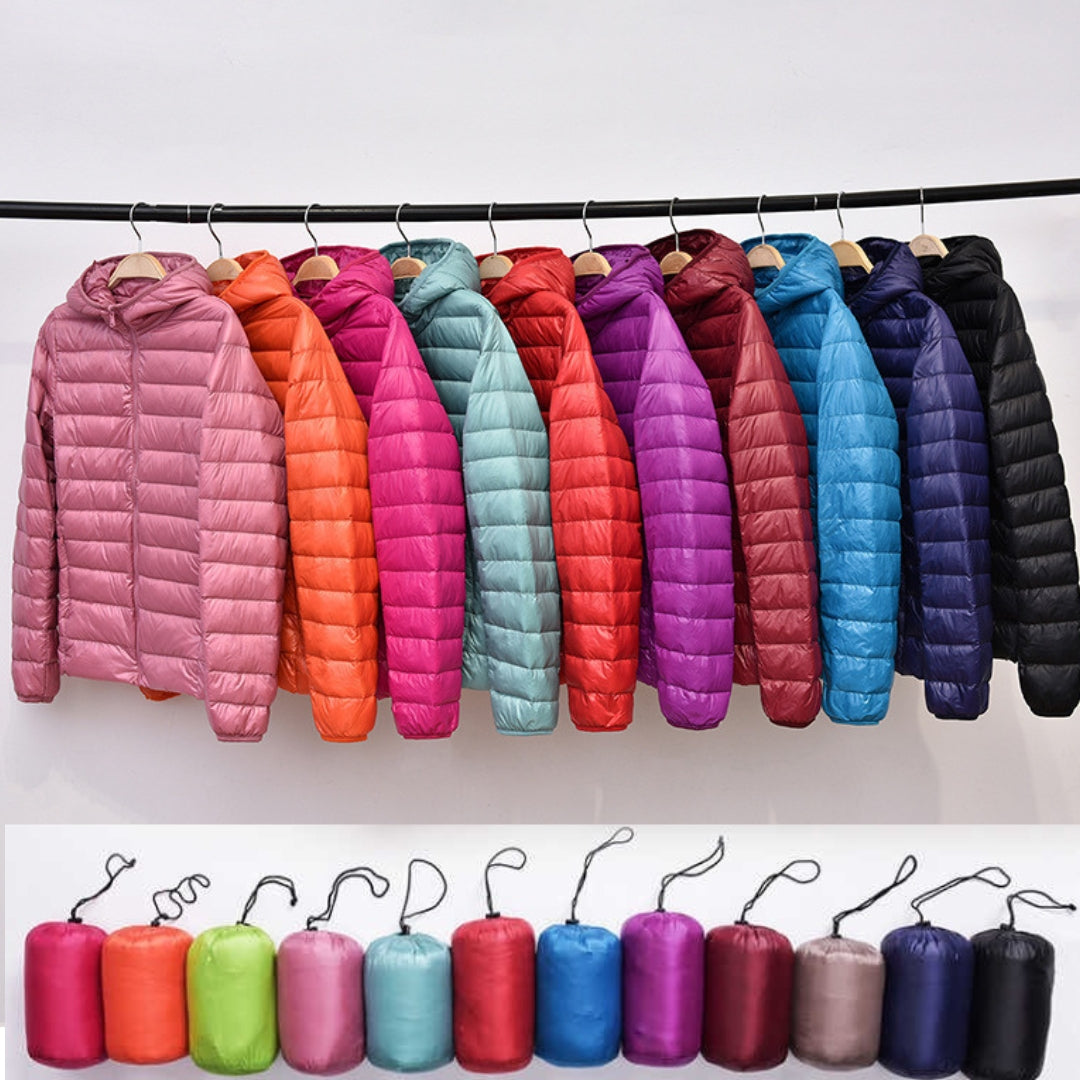 Veste Imperméable Femme Légère avec Capuchon et Coupes Courtes - PanierRoyale