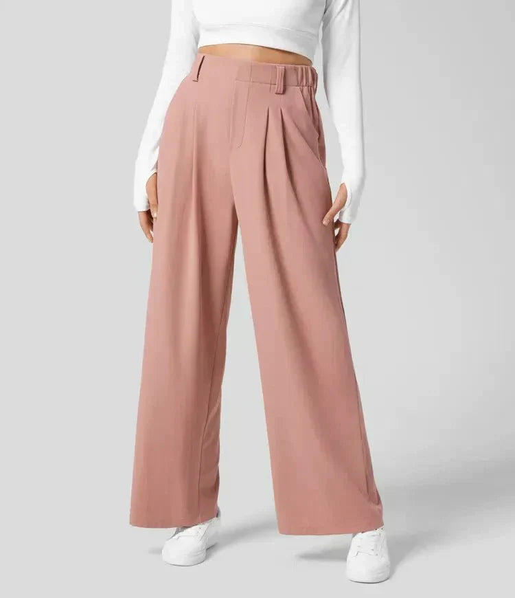 Pantalon Femme Confortable avec Ceinture Élastique pour Chaque Jour - PanierRoyale
