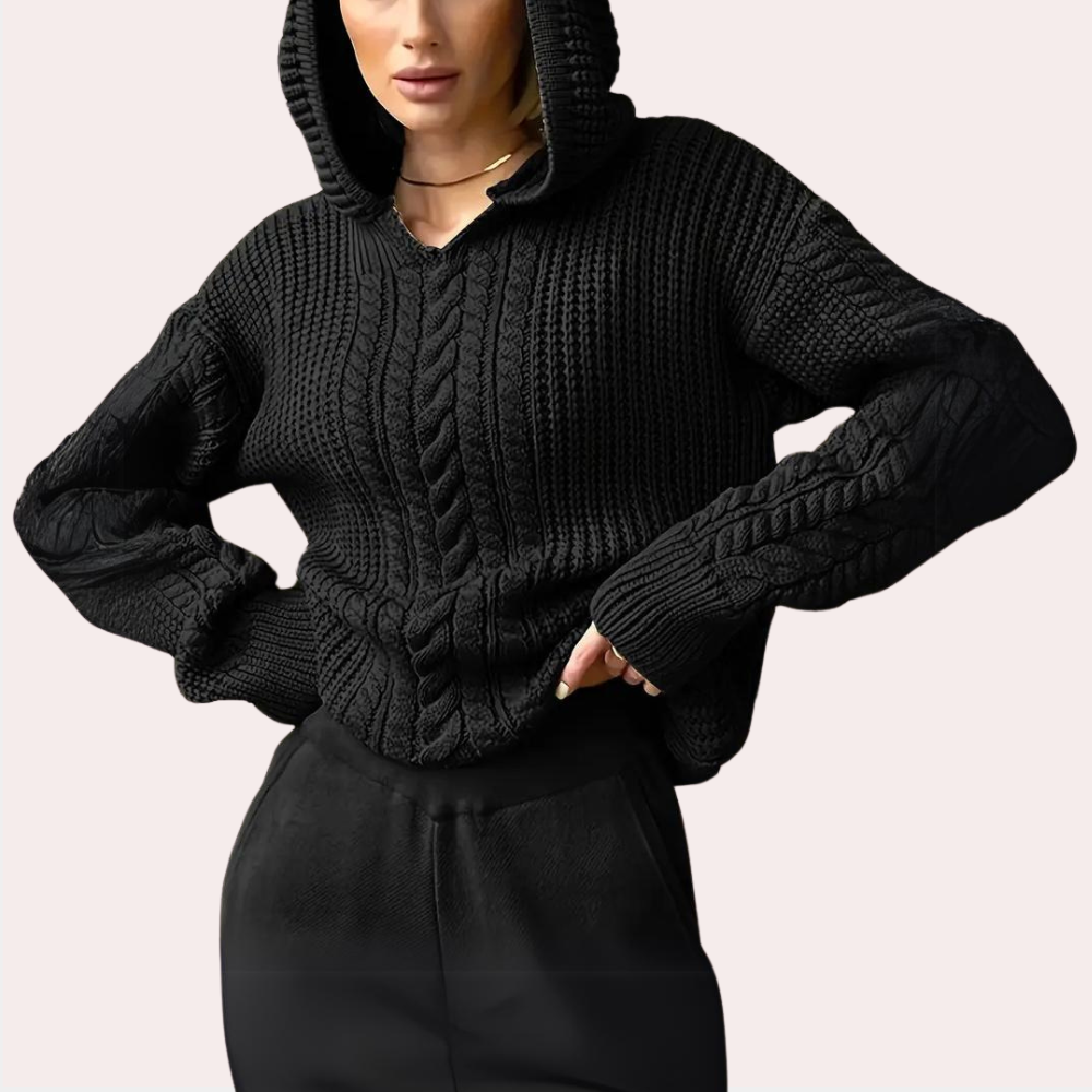 Pull à Capuche Femme Élégant et Confortable