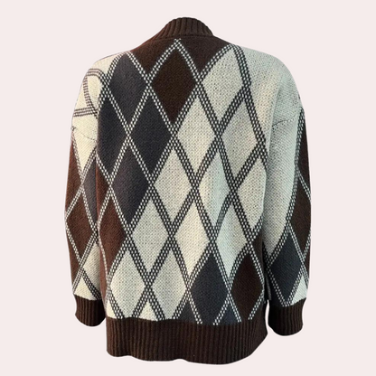 Cardigan Élégant Marron - vue 5