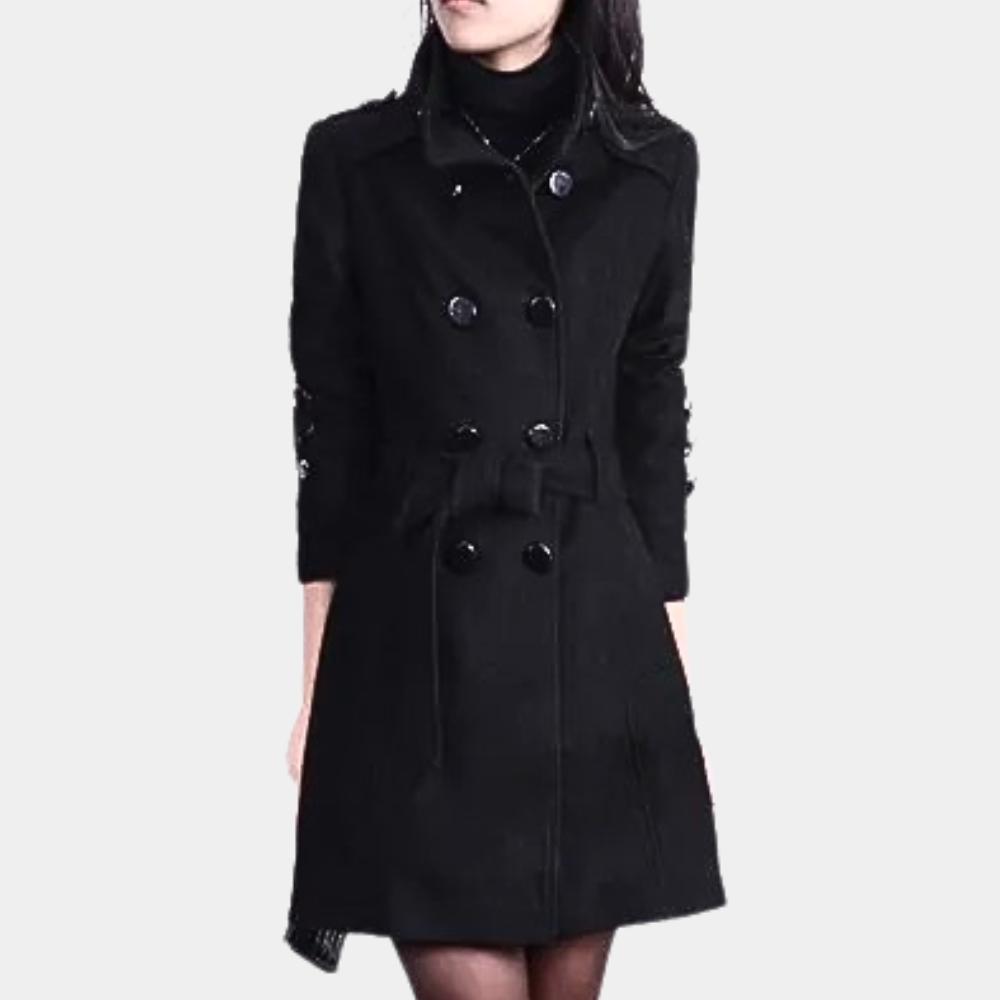 MAISIE - Manteau Chaud à Ceinture pour Femmes