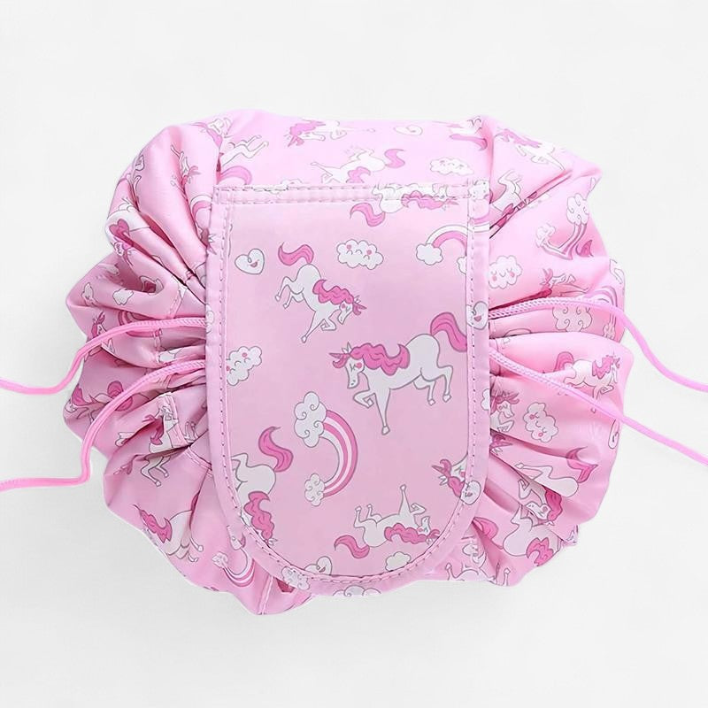 Trousse de maquillage Compacte avec Fermeture Éclair Rapide