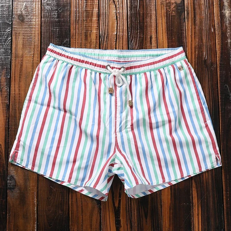 Short de bain homme rayé confortable et élégant