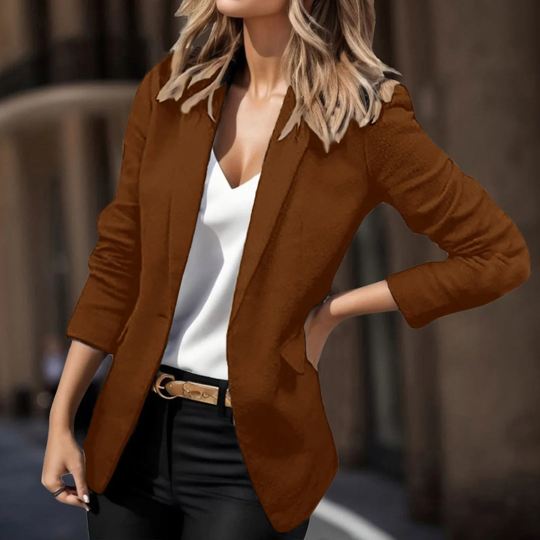 Veste Femme Manches Longues avec Poches Latérales - PanierRoyale