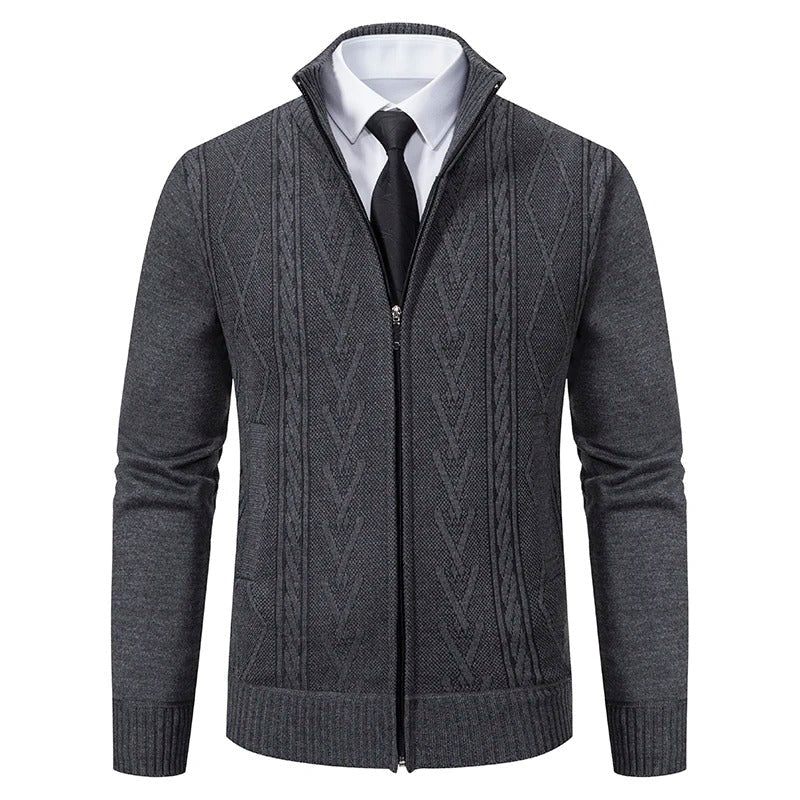 Veste homme zippée sportive grise - PanierRoyale