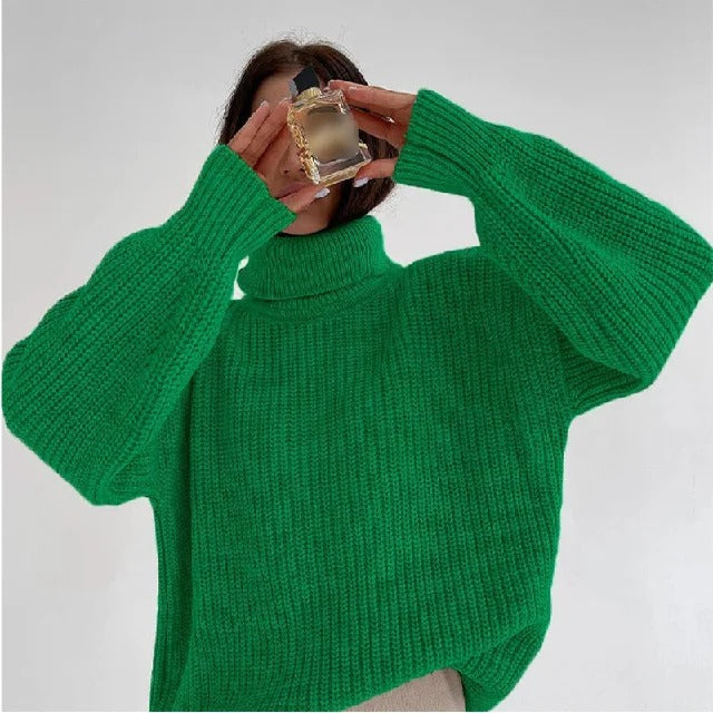 Pull Femme Taille Grande Chaud et Élégant Hiver