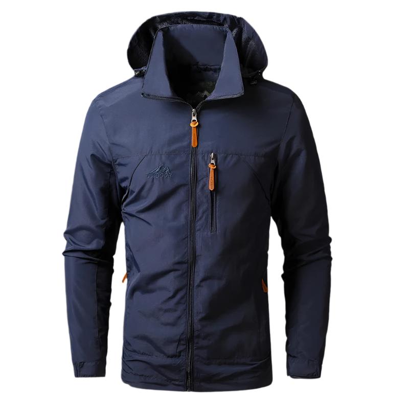 Veste imperméable homme noir légère