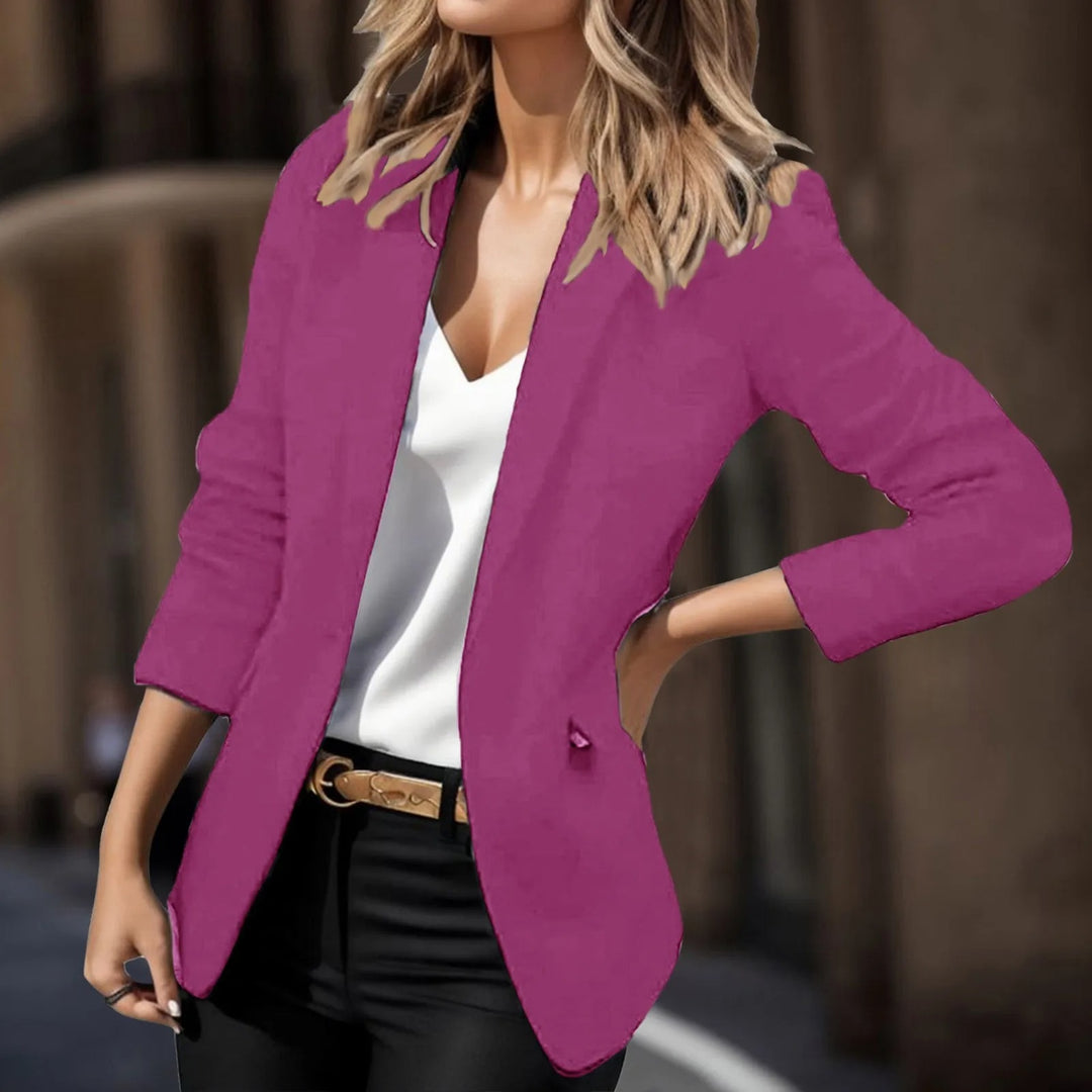 Veste Femme Manches Longues avec Poches Latérales