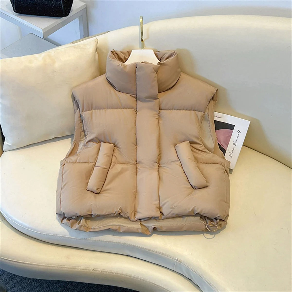 Veste Hiver Femme Élégante à Col Montant - BerlinGlamour
