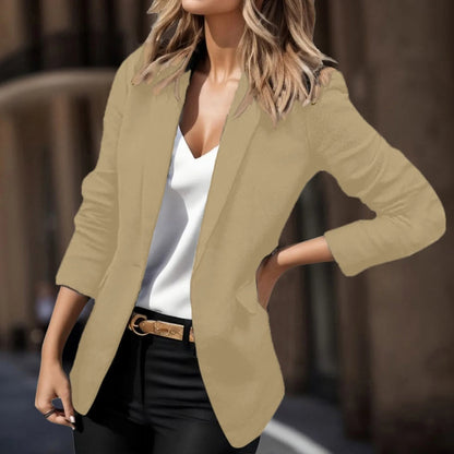 Veste Femme Manches Longues avec Poches Latérales