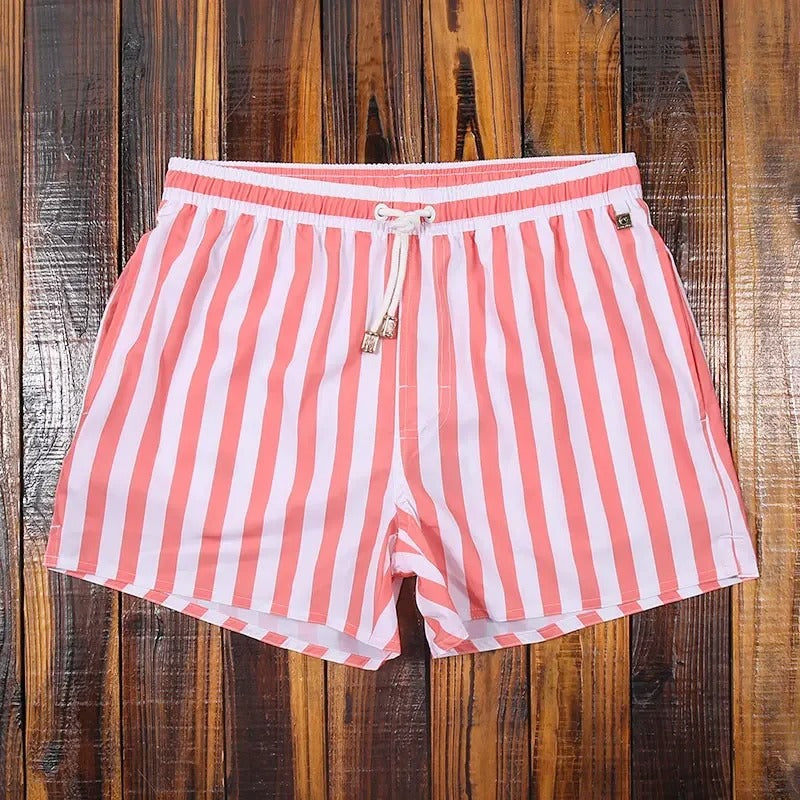 Shorts de bain homme rayé confortable et tendance