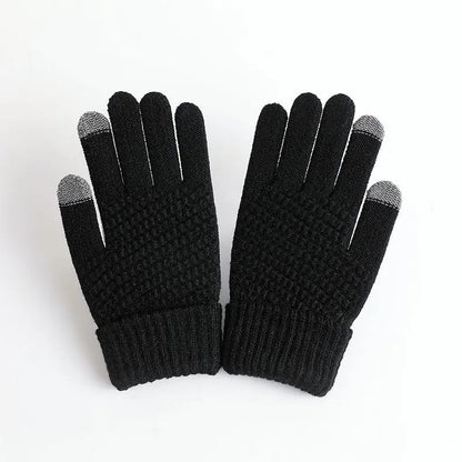 Gants Téléphone Touch Écran Noir Doux - PanierRoyale