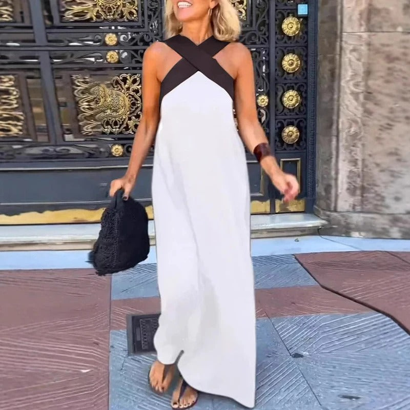 Robe Été en Dentelle – Robe Longue Décontractée pour Femme
