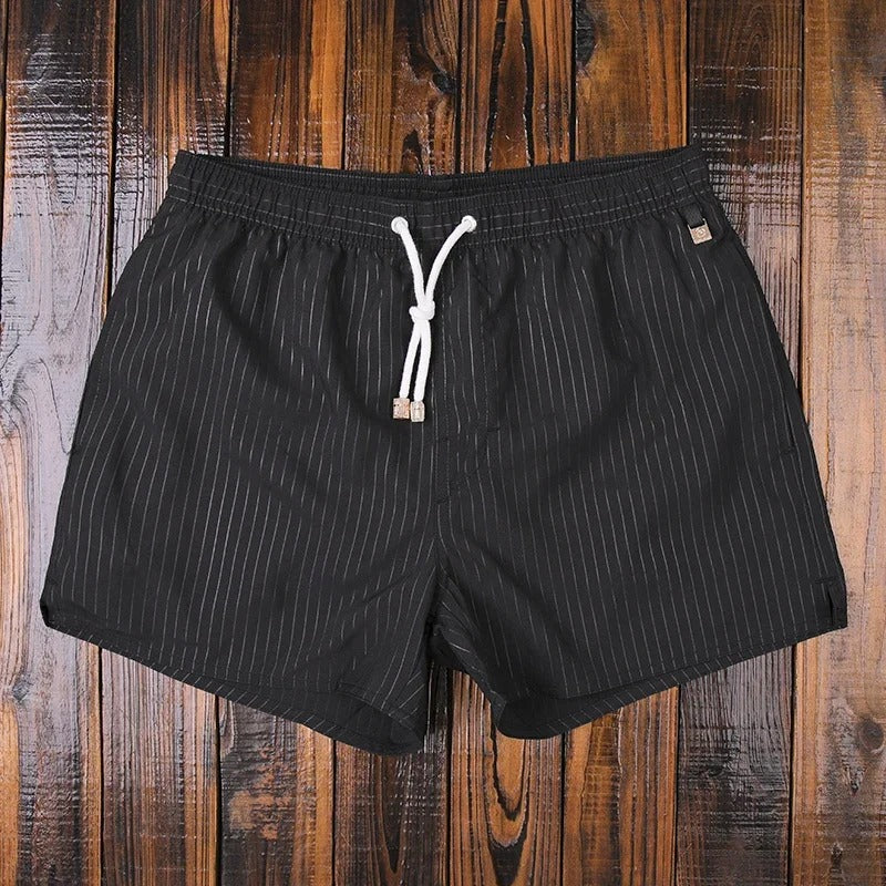 Shorts de bain homme rayé confortable et tendance