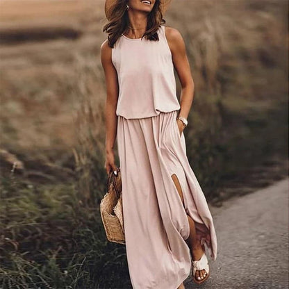 Robe Femme Longue Bohème Élégante