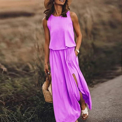 Robe Femme Longue Bohème Élégante