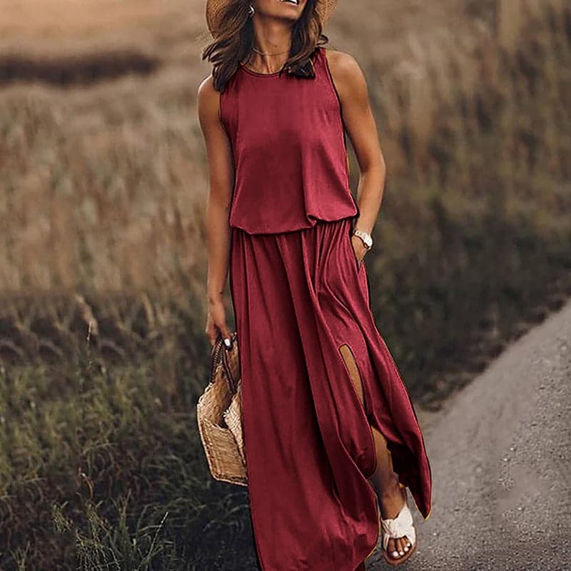 Robe Femme Longue Bohème Élégante