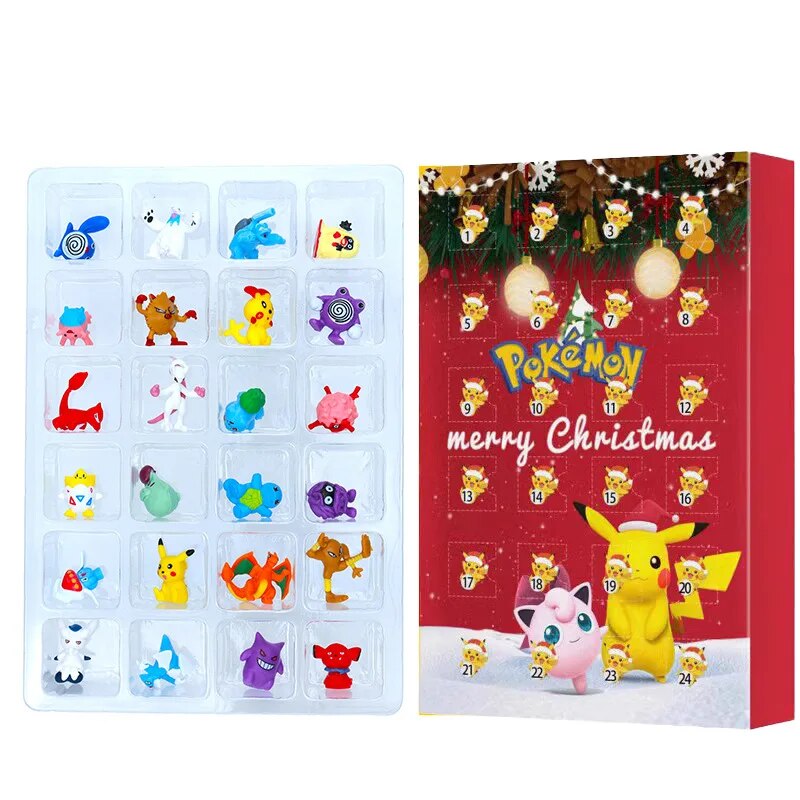 Calendrier de l'Avent Pokémon avec Figurines de Collection