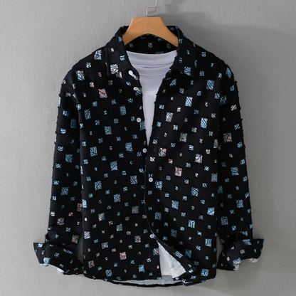 Chemise Homme Casual en Coton Doux et Confortable
