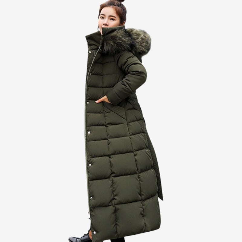 Manteau Hiver Chauffant avec Capuche et Manches Longues