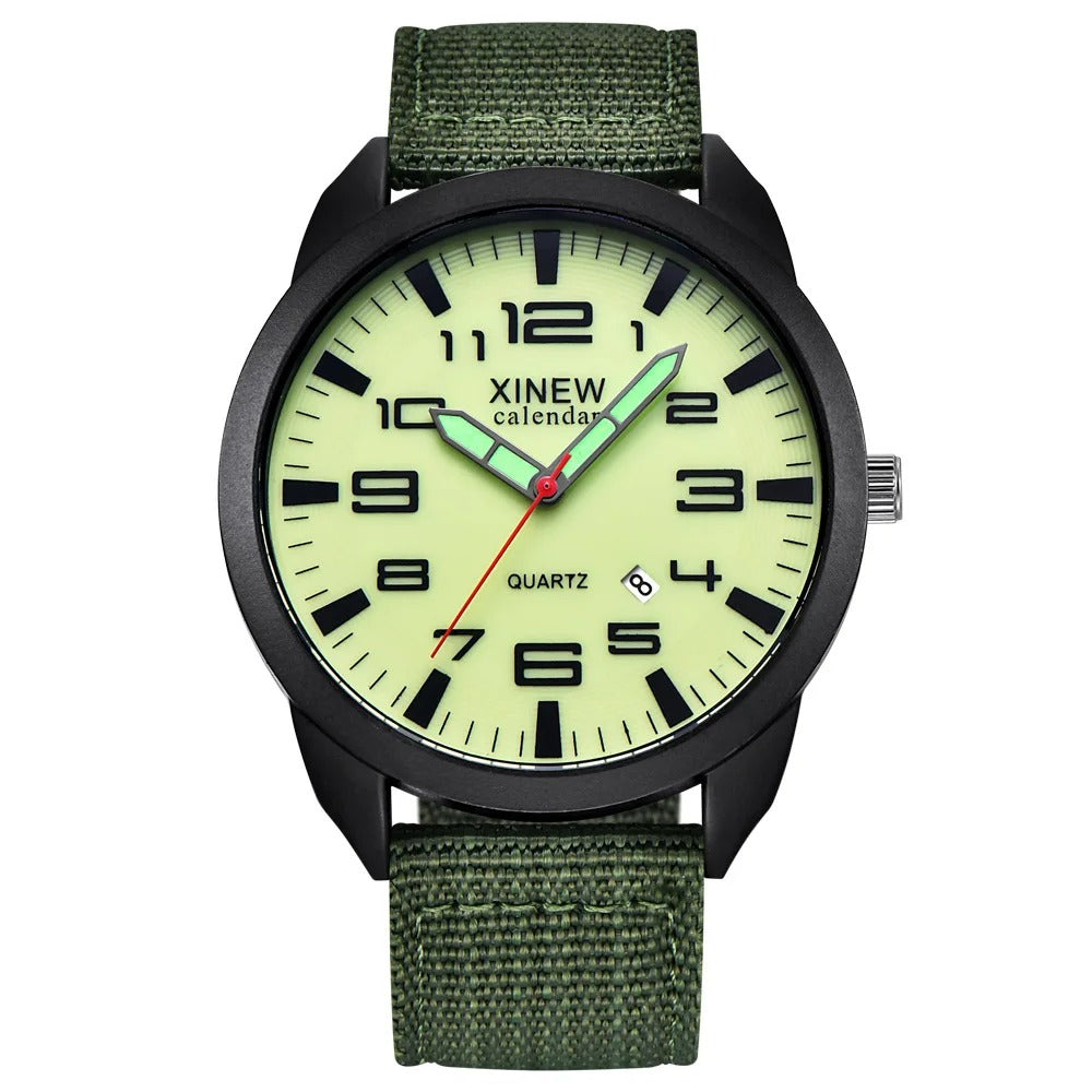 Montre-bracelet Homme Quartz Analogique Sportive avec Calendrier