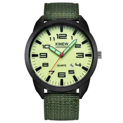 Montre-bracelet Homme Quartz Analogique Sportive avec Calendrier