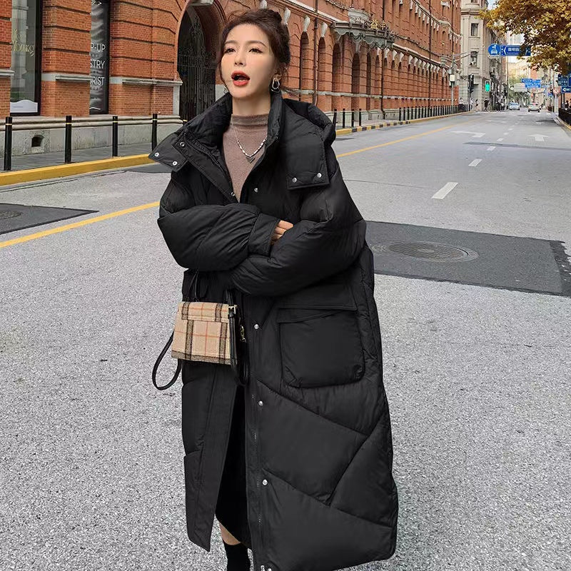 Manteau Femme Hiver Chaud et Léger avec Capuchon