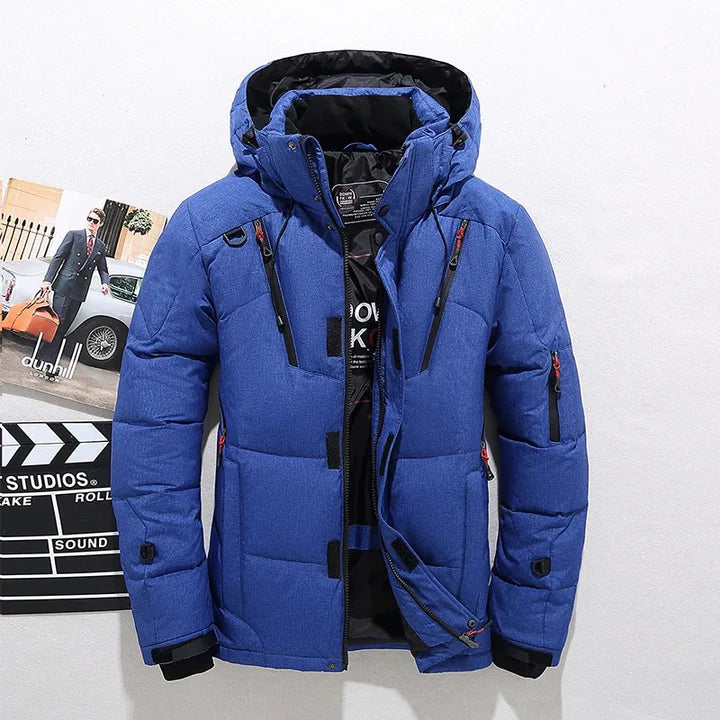 Veste d'hiver homme épaisse et chaud avec capuche