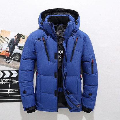 Veste d'hiver homme épaisse et chaud avec capuche