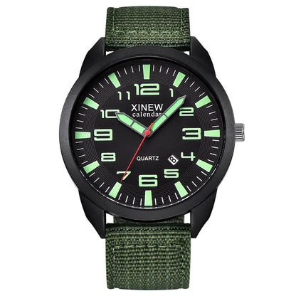 Montre-bracelet Homme Quartz Analogique Sportive avec Calendrier
