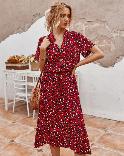 Robe Femme Élégante à Boutons, Coupe Flattereuse et Style Raffiné