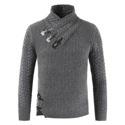 Pull Homme Hiver Chaud et Douillet en Laine Mélangée